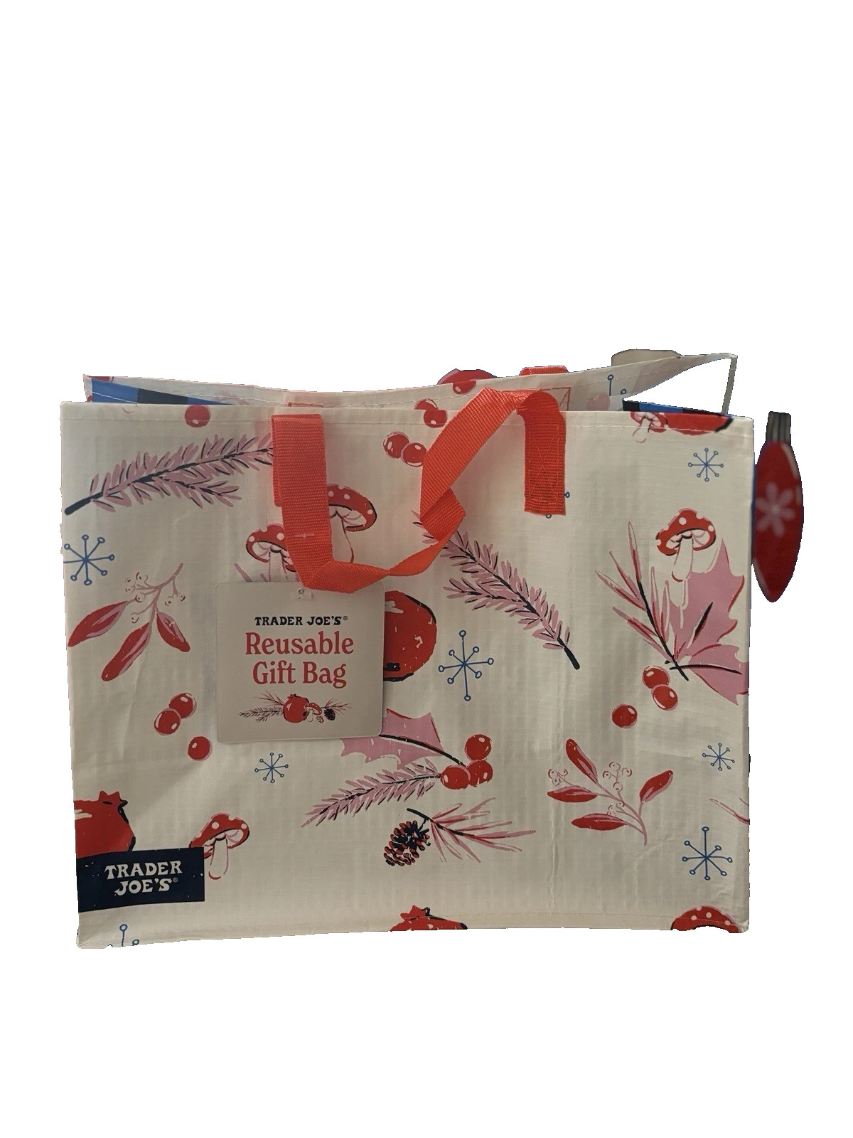 Trader Joe’s Gift Bag Reusable – White-Limited Edition-New