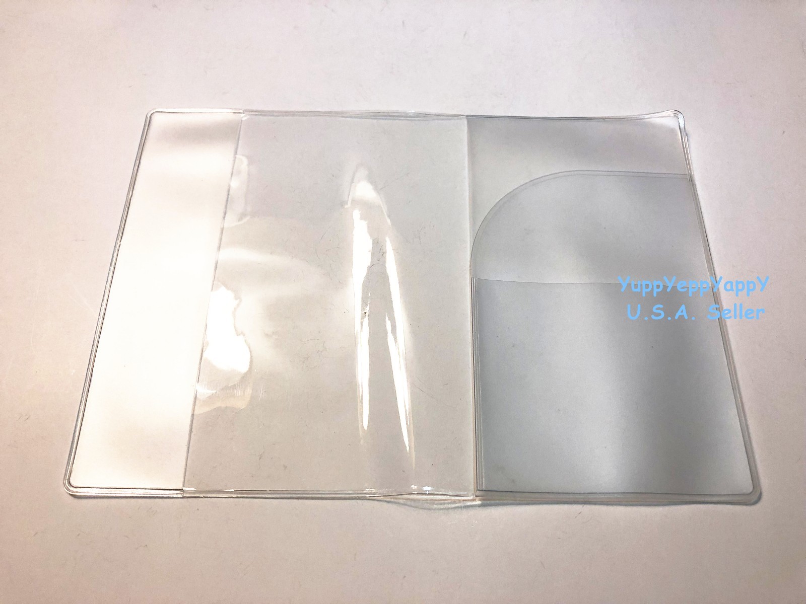 Clear Transparent Passport Holder – US Seller