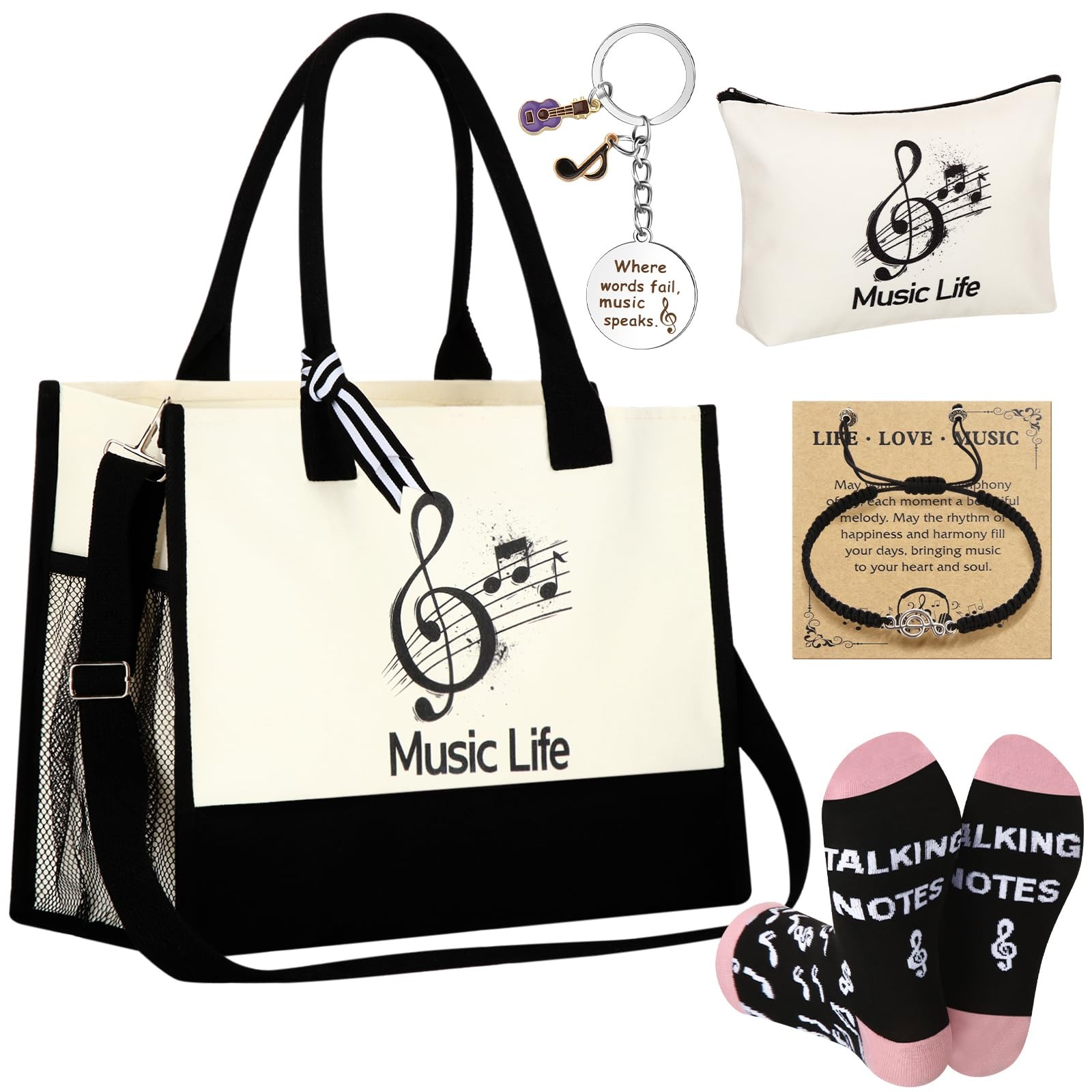 Cotwinter 6 Pcs Music Theme Gifts for 15.75 x 7.87 x 11.81 inches, Multicolor