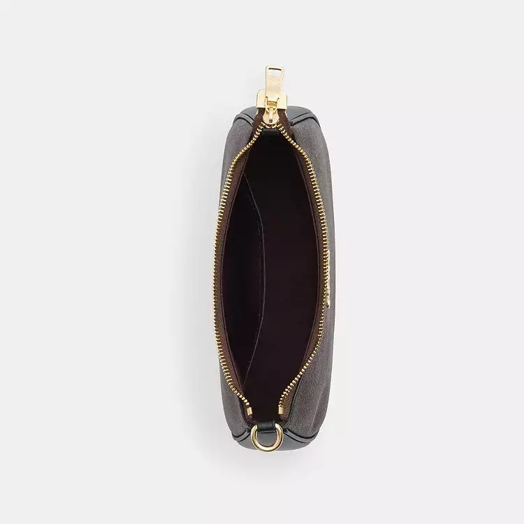 NWT Teri Shoulder Bag In Signature CV933 Gold/Walnut/Black