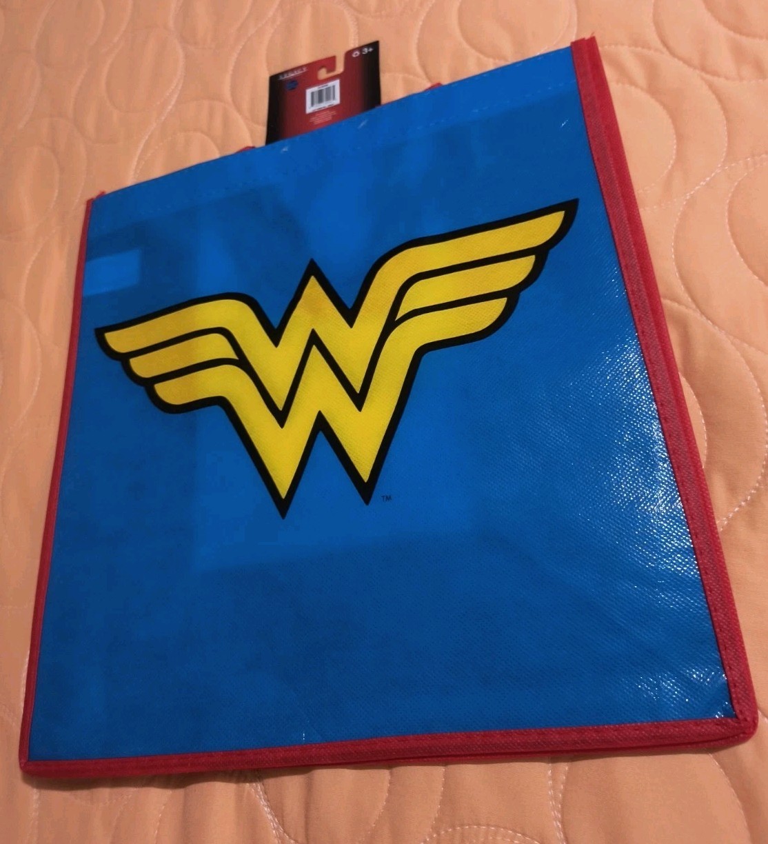 DC Comics Wonder Woman LOGO Superhero Reusable Eco Blue Gift/Shopping Bag 🆓Ship