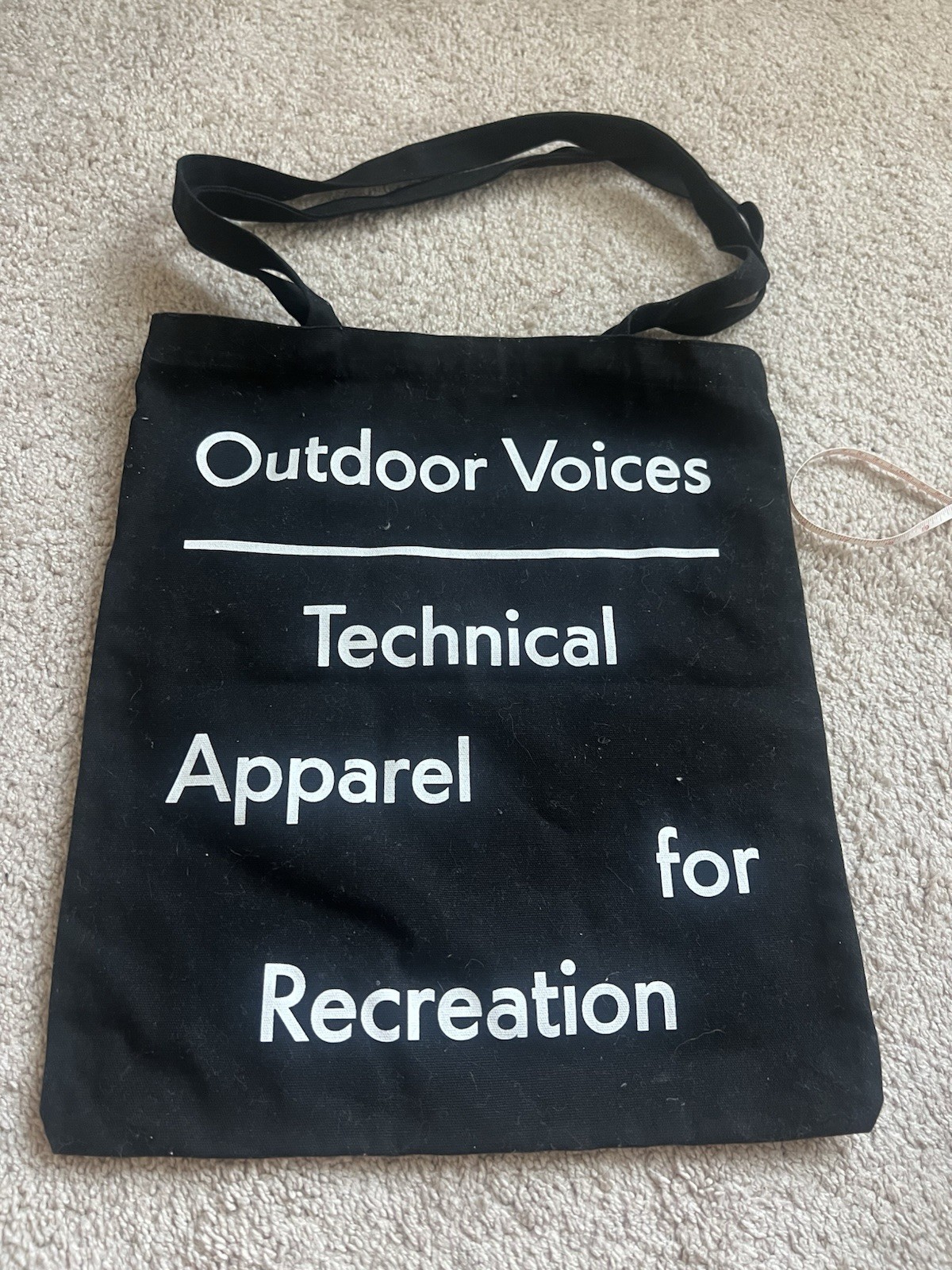 NEW Outdoor Voices OV Women’s Canvas Fabric Signature Classic Tote Bag New York