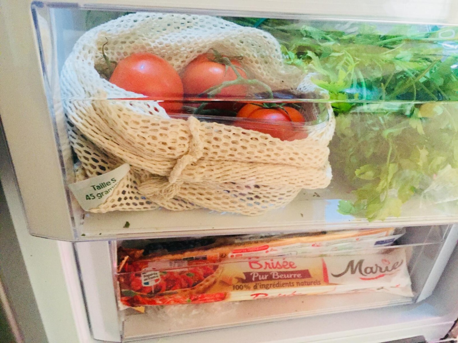 Reusable Produce Bags – Mesh Cotton Fruit and Vegetable Drawstring Bag -Set of 8
