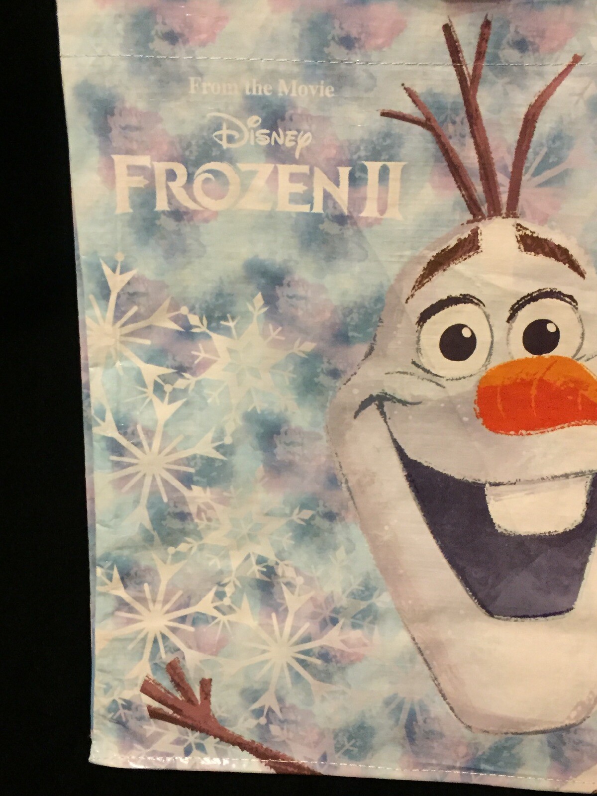 Tesco Disney Frozen II Tote Bag Ana Elsa Olaf Snowman Snowflake Princess New