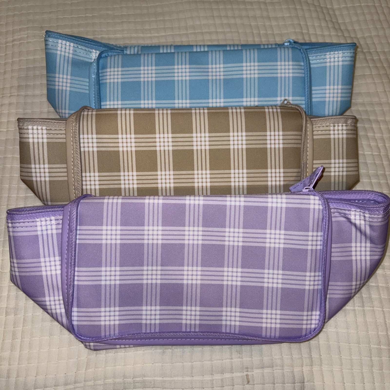 Foodland Hawaii Exclusive Palaka Mini Cooler Tote Bags – Set of 3 (Brand New)