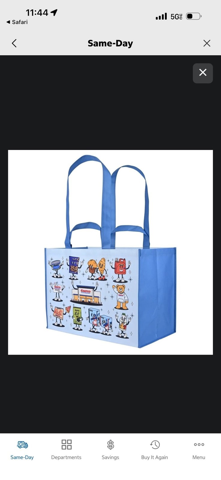 Costco Reusable Bag KeepCool Shopping Tote Bag Character Edition (4-Pack)