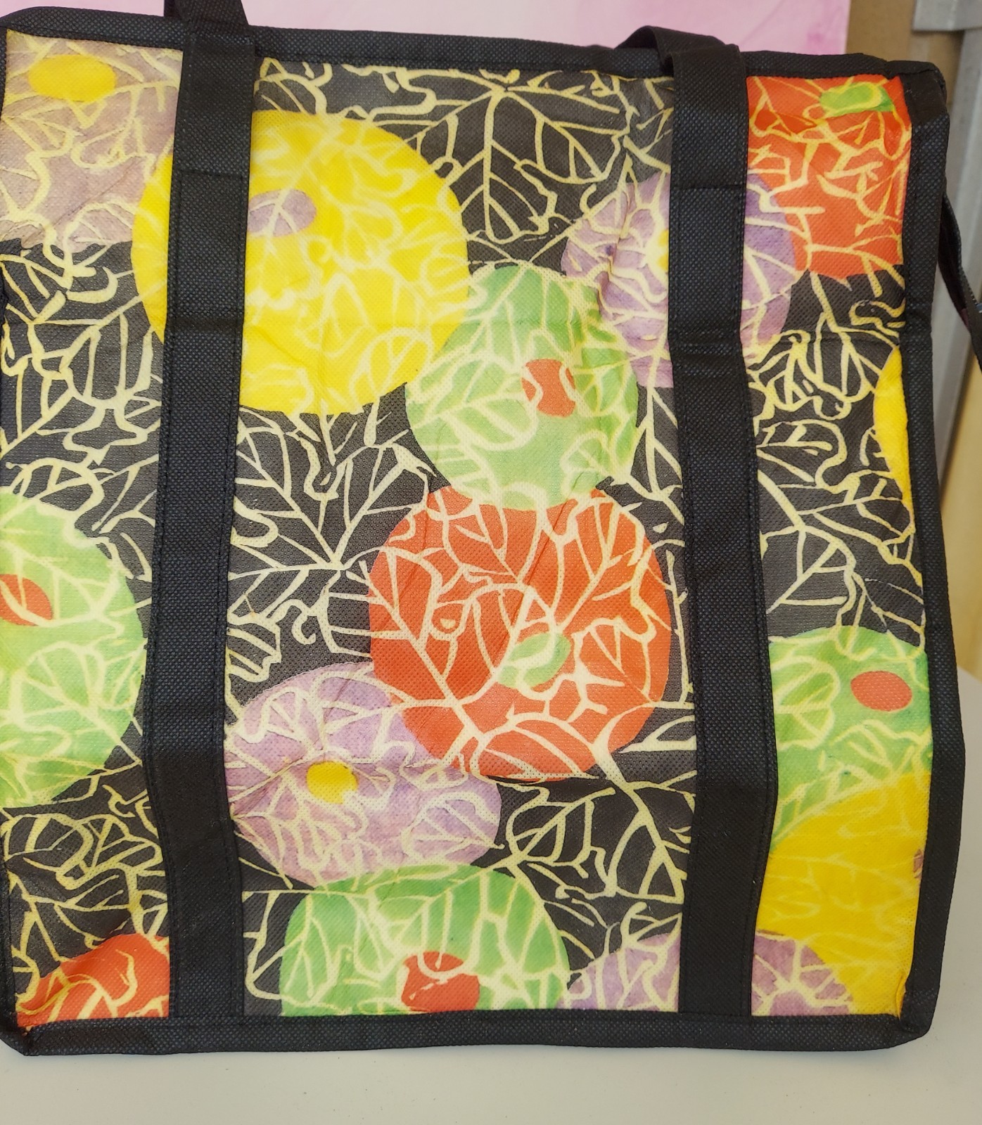 Keep Cool Insulated Soft Tote Bag Yellow Large Cooler Grocery Beach Picnic