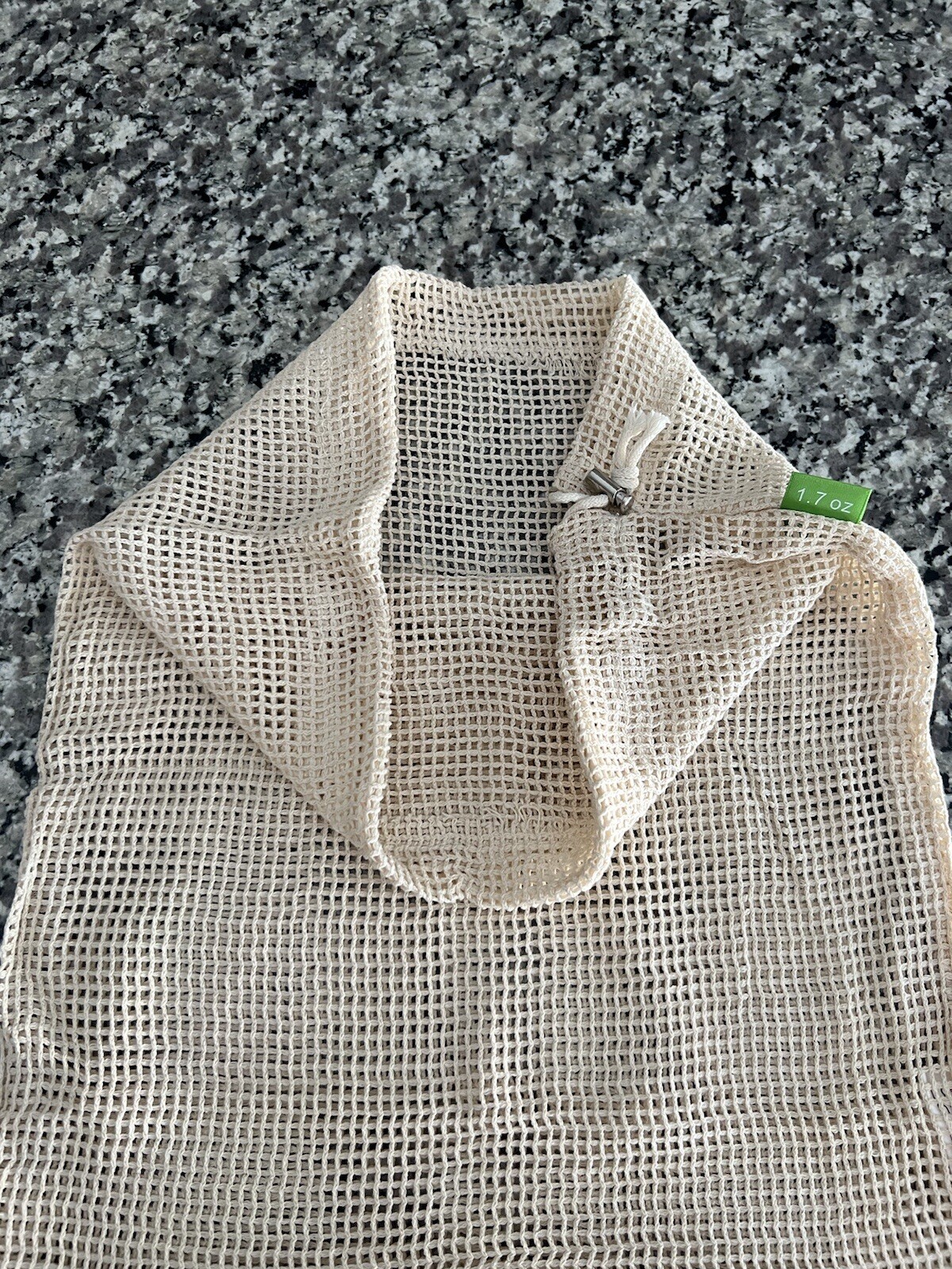 Organic Produce Bag Mesh 100% Cotton (17”x12.7”)(43.5cmx32.5cm) Natural Reusable