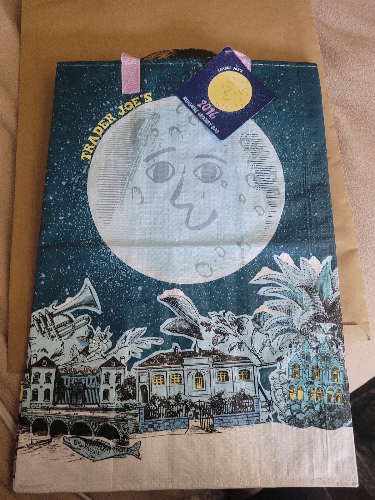 Trader Joe’s 2016 Moon Bag NWT Reusable Shopping