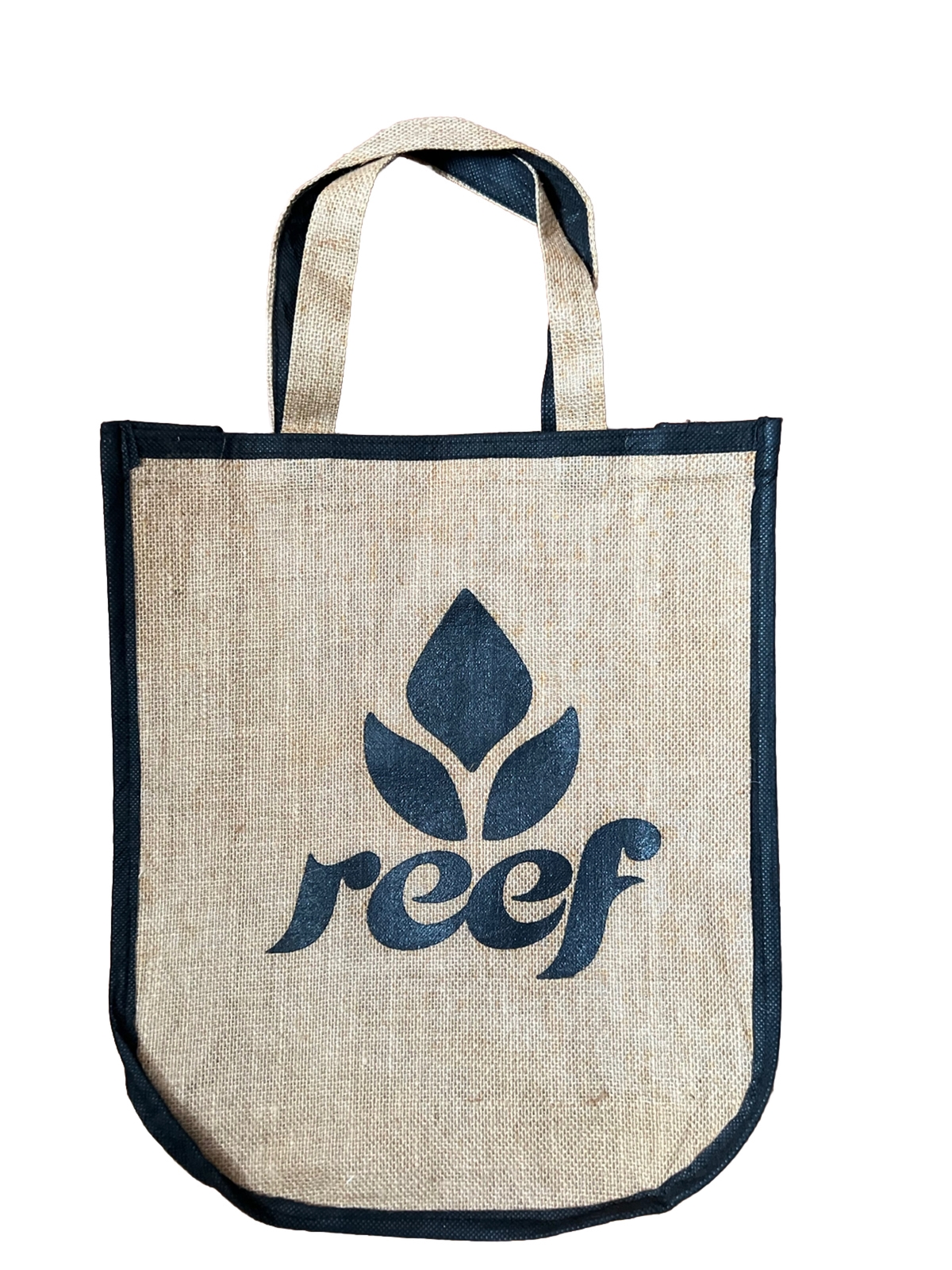 Reef Reusable Bag Tote Strong Canvas Burlap Type Material With Handles New