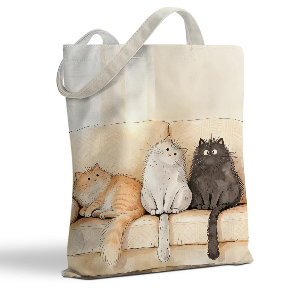 Cute Cat Tote Bag, Cats Gifts Handbag Funny Reusable Travel Shopping Storage …