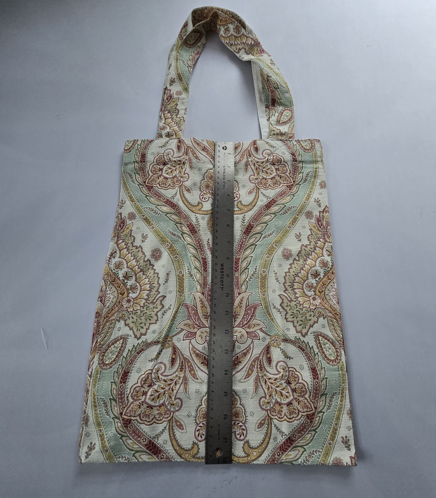 Paisley Pattern Foldable Fabric Reusable Shopping Bag Medium Multicolor