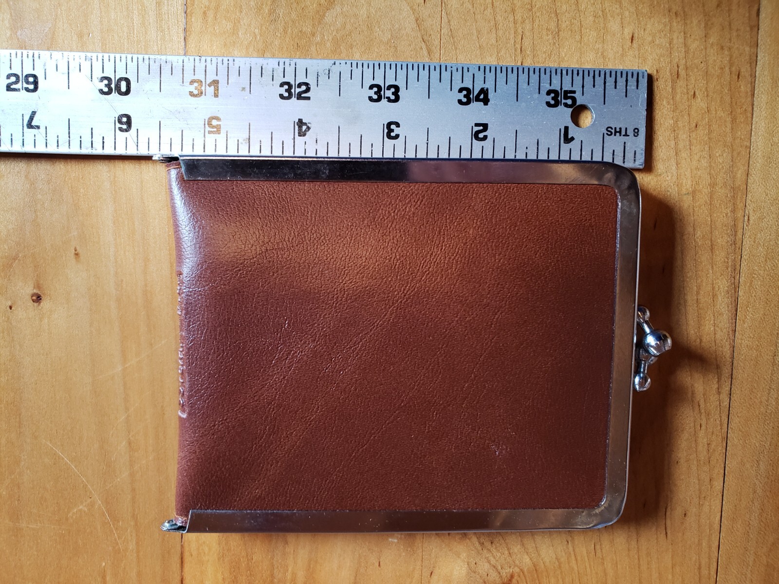 Rare Weiss Antique Folding Shopping Bag in Wallet Case Kiss Lock Portable
