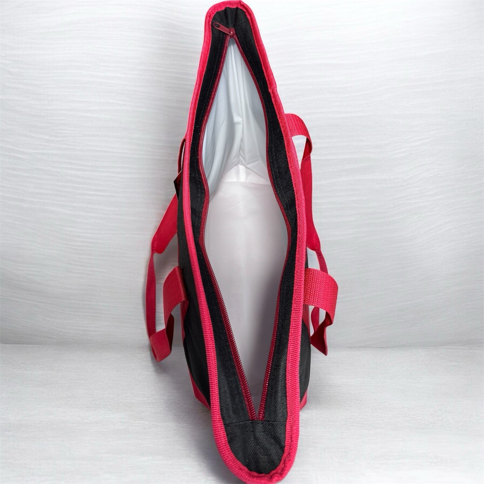 Original Trader Joe’s Black & Red Insulated Tote Bag Cooler Shopping Grocery
