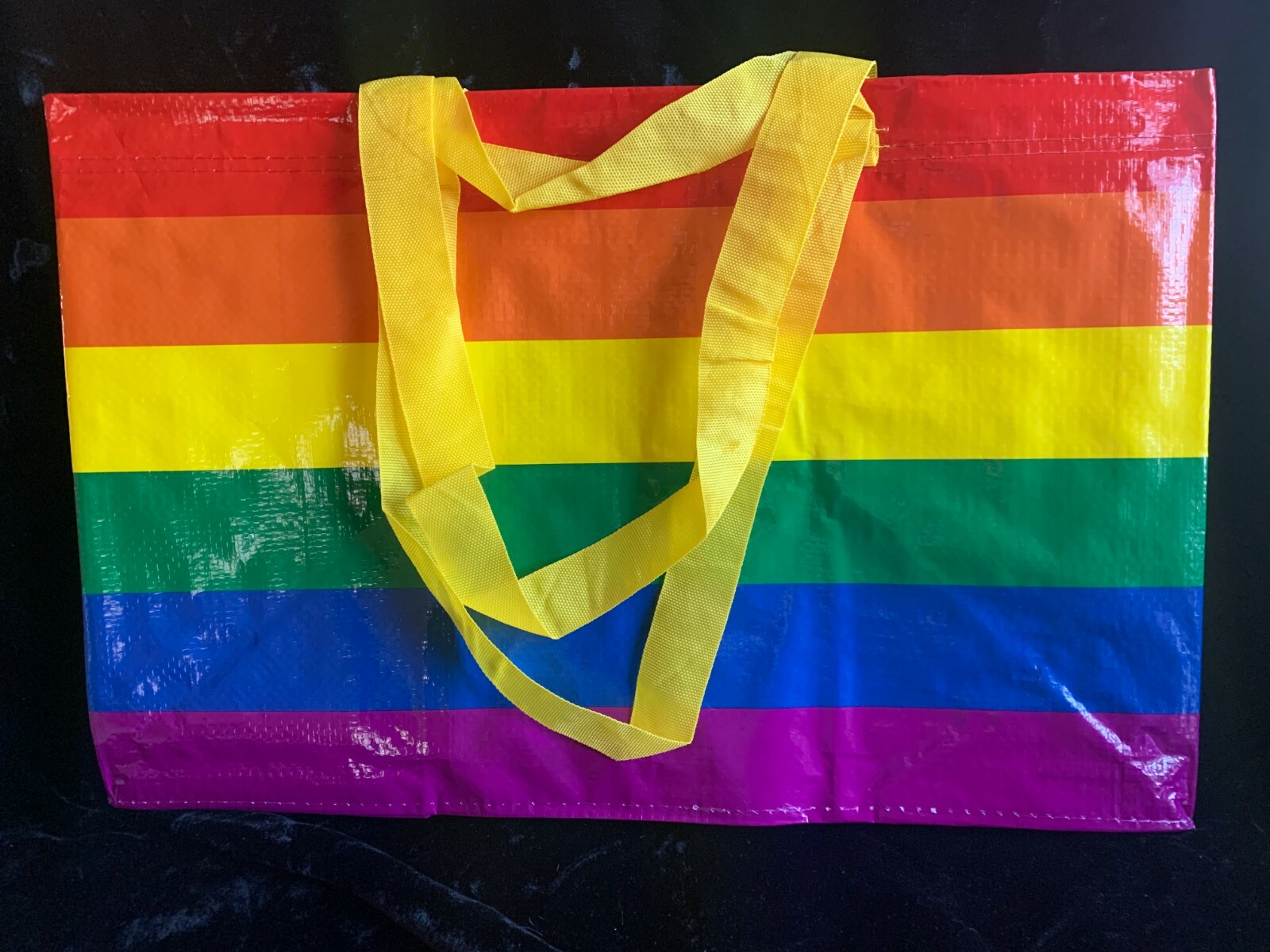 IKEA BIG TOTE BAG Storstomma Large Rainbow Reusable Shopping Bag