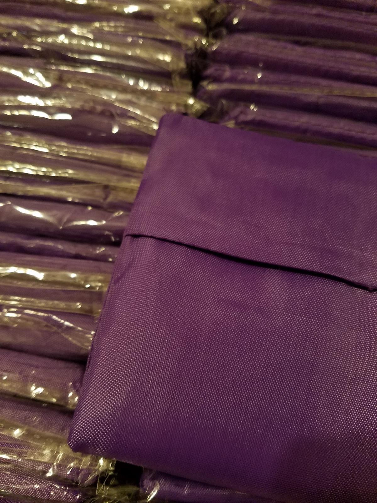Brand New Purple Foldable Pocket Reusable Shopping Tote Bag