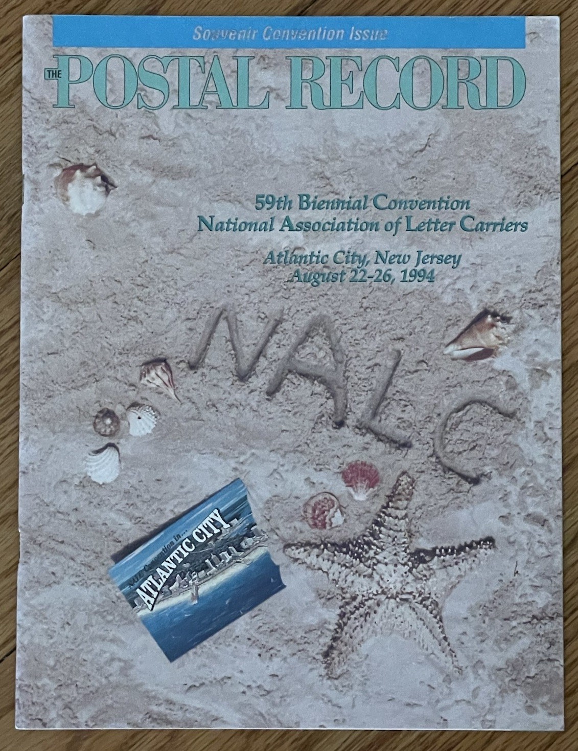 National Association of Letter Carriers Convention Tote Bag, 1994, Atlantic City
