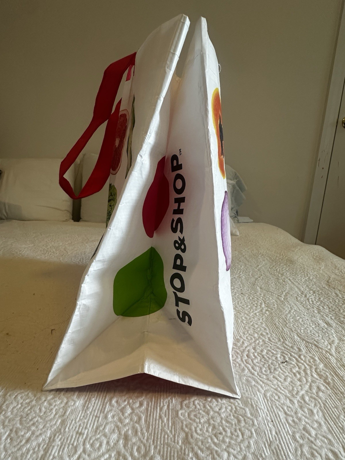 Large reusable shopping tote bag viral tote bag Bon Appetite Brooklyn Fare Stop