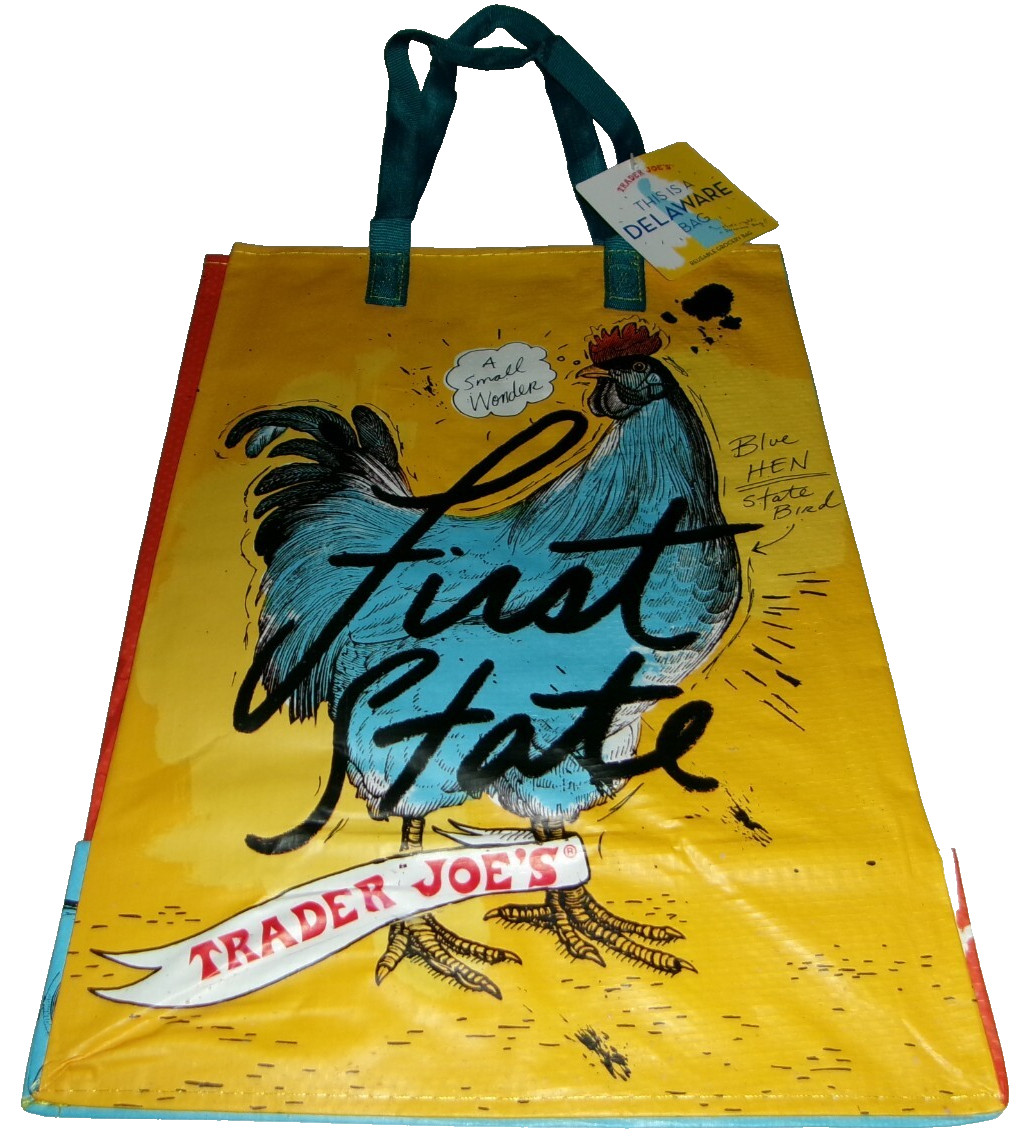 Trader Joe’s DELAWARE [The Diamond State] ~ 100% Polypropylene Reusable Bag