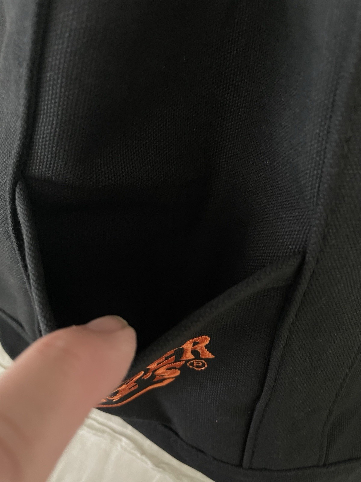 New Trader Joe’s Mini Tote Bag 2025 Solid Black w/Orange embroidery Halloween