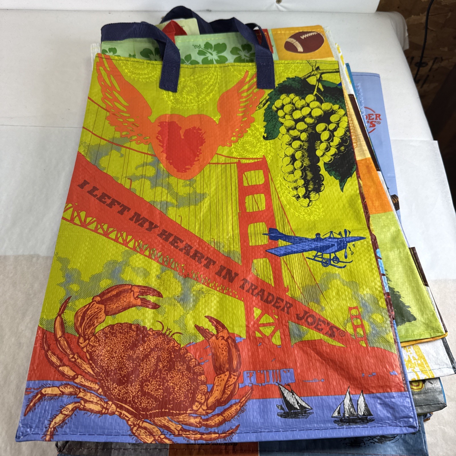 Trader Joe’s Reusable Regional Bags Lot (6) regions New