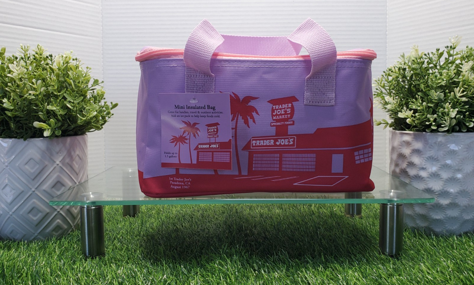 Trader Joe’s Summer 2026 Mini Insulated Tote Bag Lavender Haze 1.5Gallons🟣🌴NEW