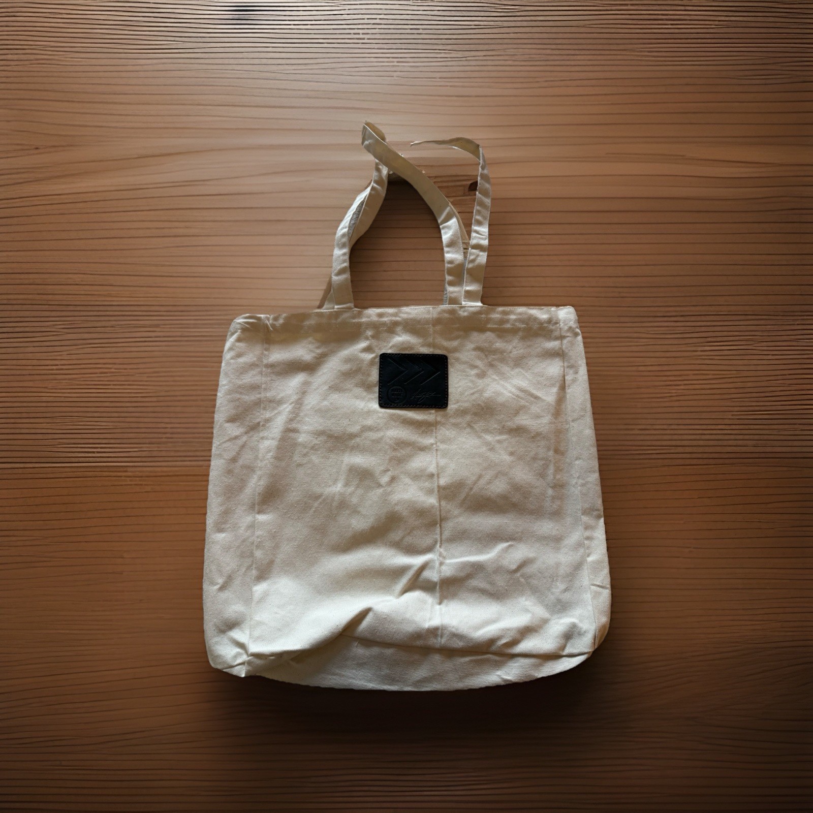 Haiti Made Canvas Tote Bag Leather Logo Farmers Market Heavy Duty Durable New