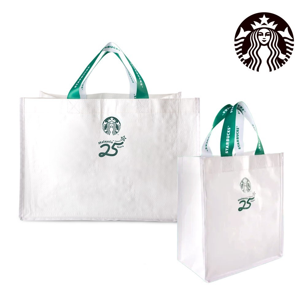 Starbucks Malaysia Limited Edition 25th Anniversary Reusable Shopping Bag Set