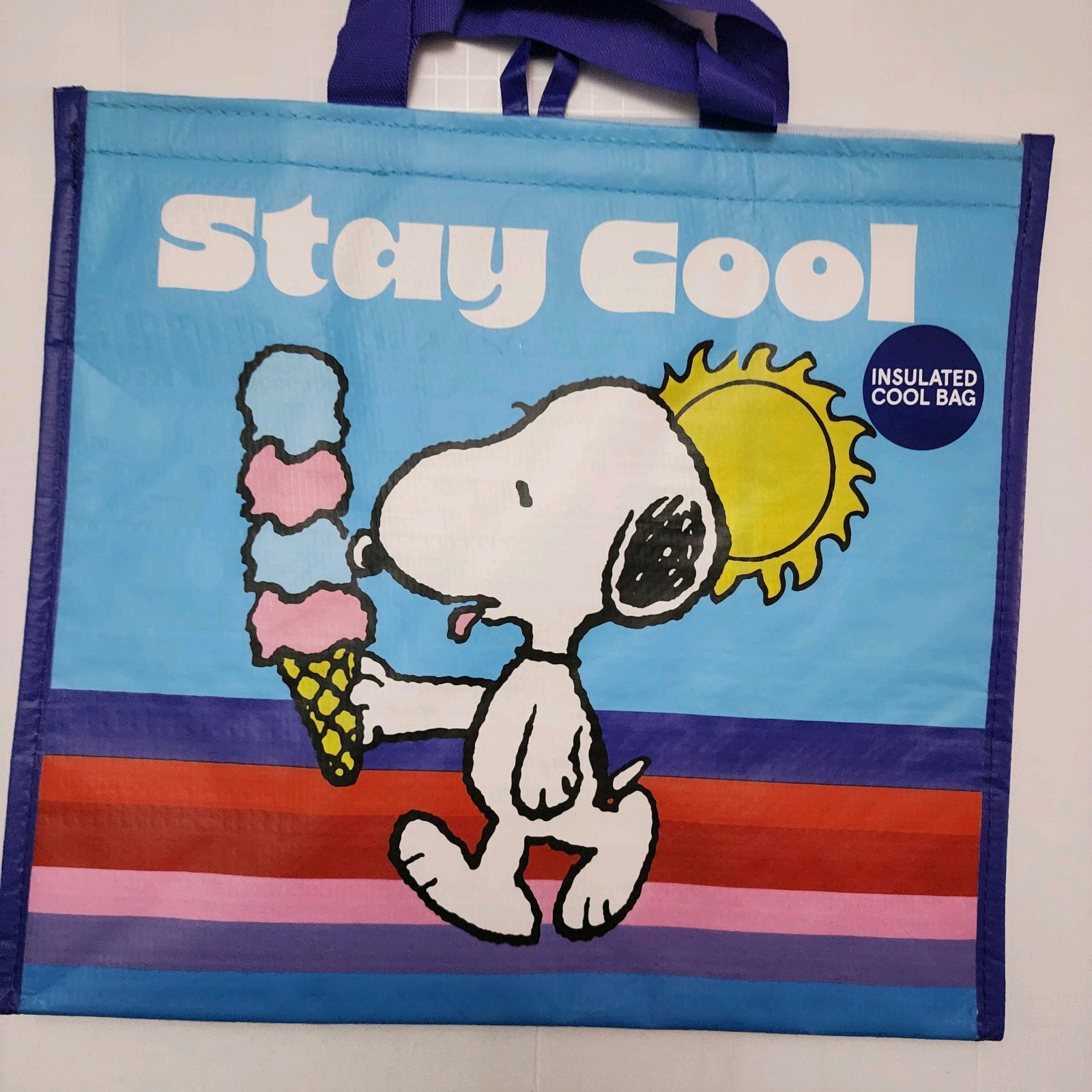 Tesco Snoopy Ice Cream Cool Bag Insulated Tote Cold Shopper 2025 New