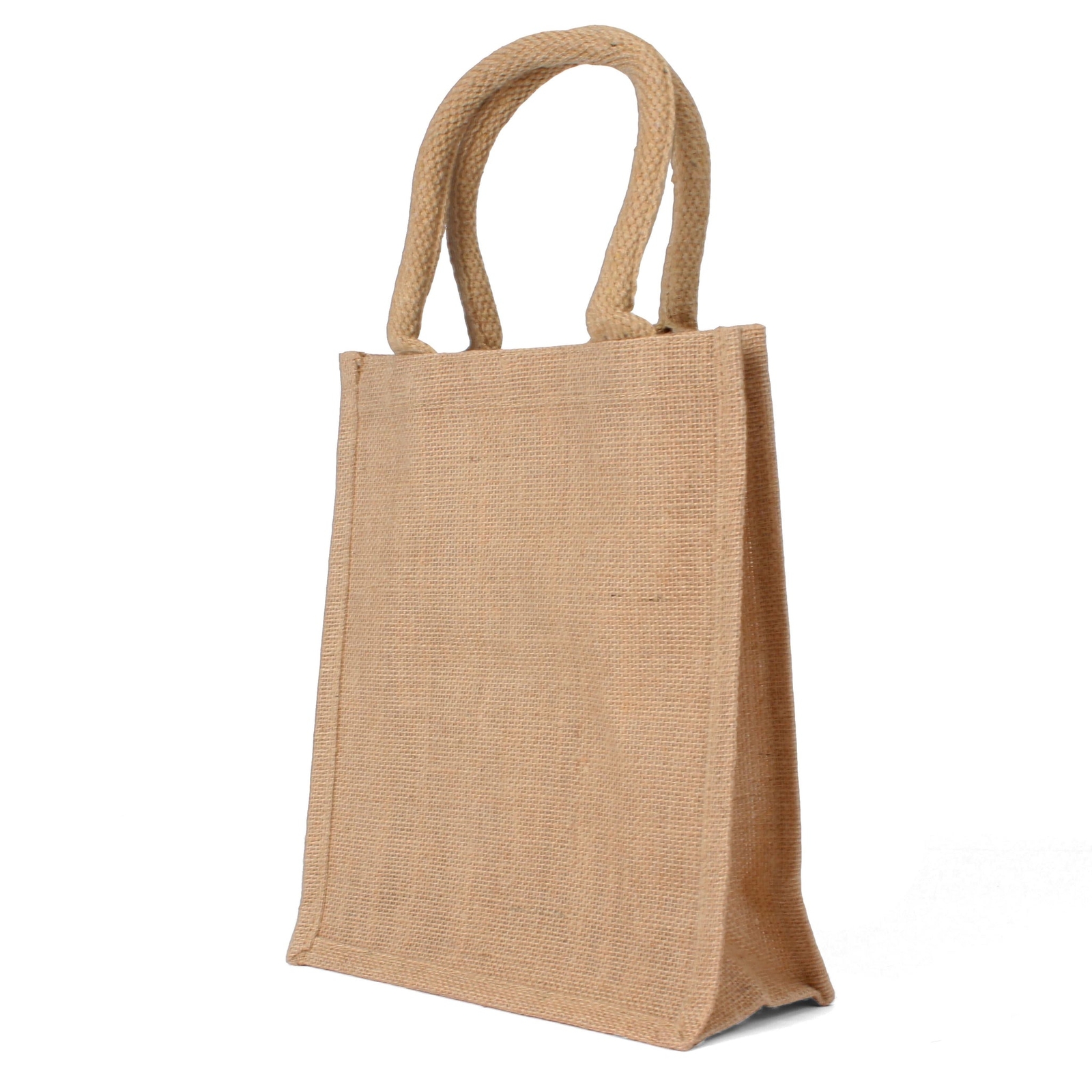Milltown Merchants Jute Burlap Tote Bags – Reusable Burlap Bags – Small