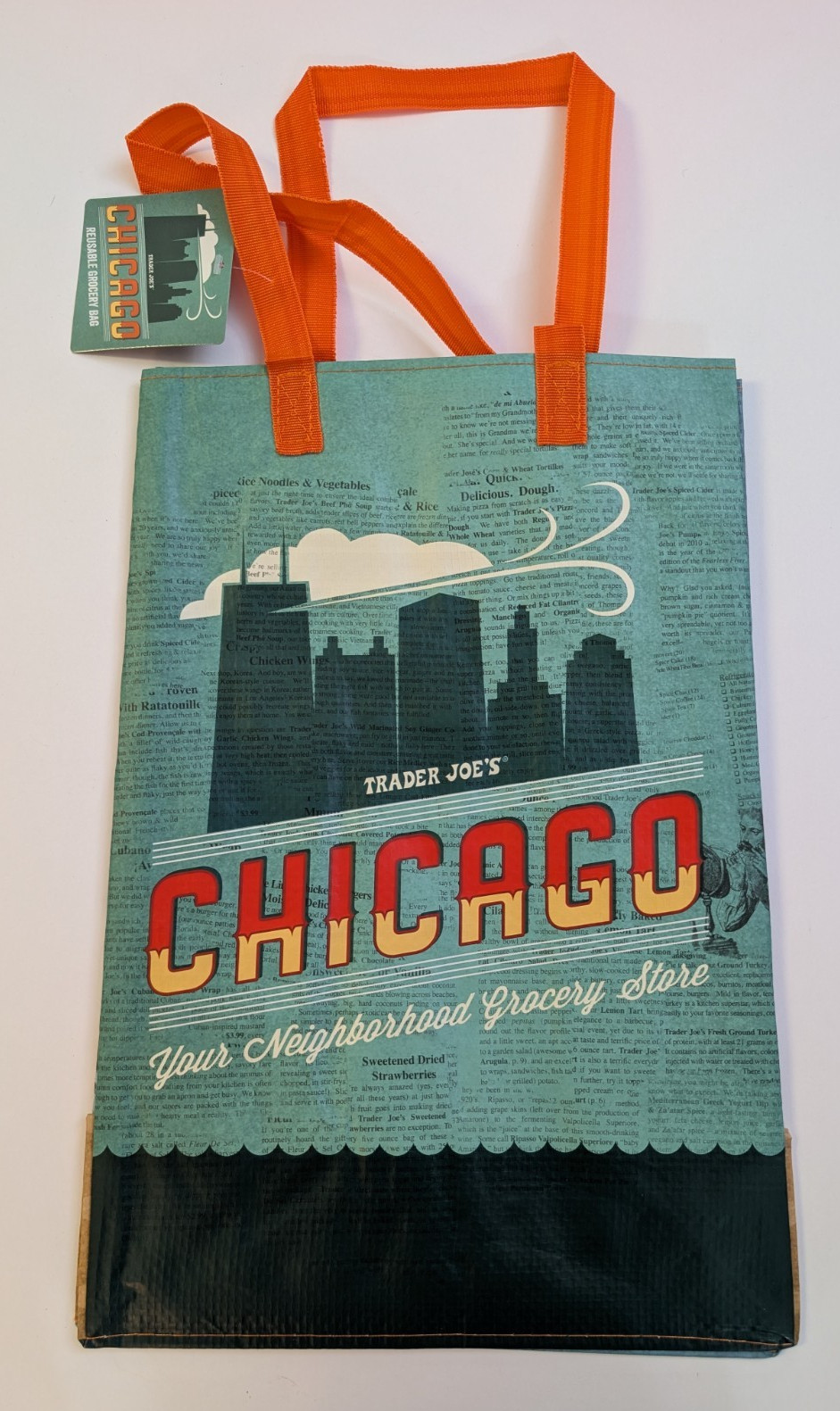 Trader Joe’s – CHICAGO – Reusable Shopping Bag – New with tag
