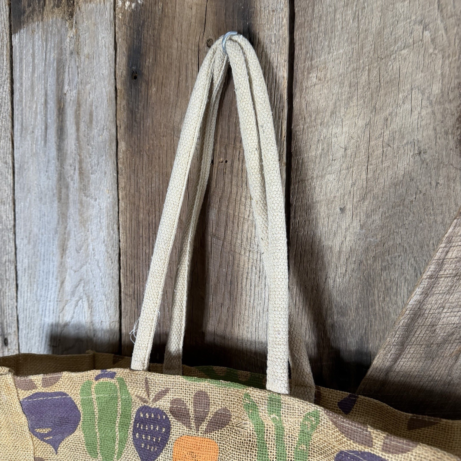 Trader Joe’s Jute Burlap Reusable Shopping Grocery Tote Bag