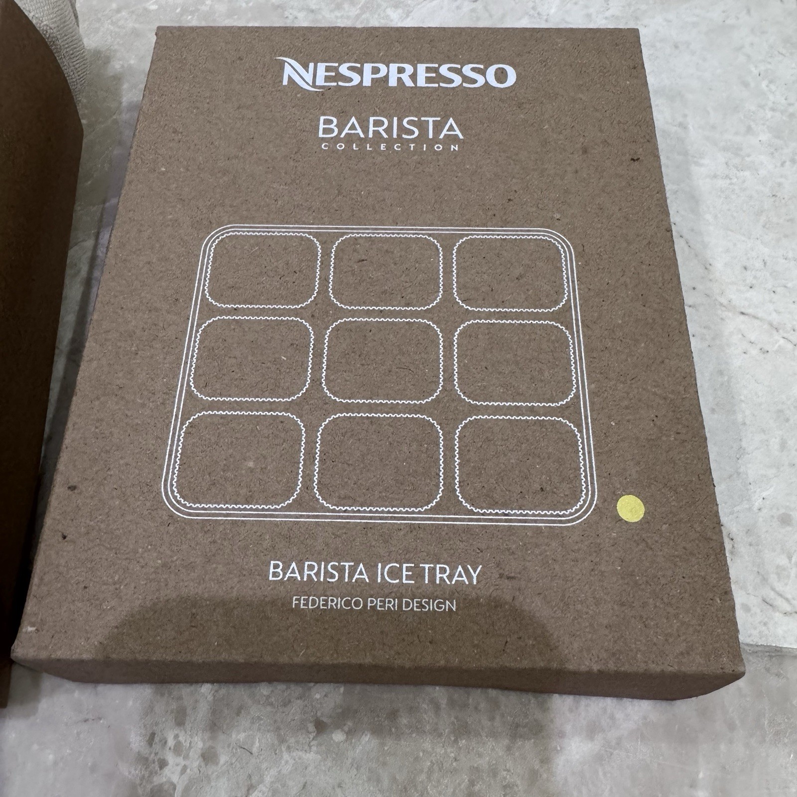 Nespresso Coffee Vibes Lavender Tote Reusable Bag & Yellow Yuzu Barista Ice Tray
