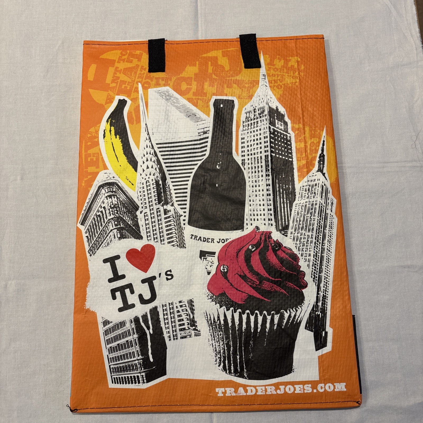 TRADER JOE’S “I ❤️ TJ’s” Reusable Shopping Bag /Tote 6 Gal New