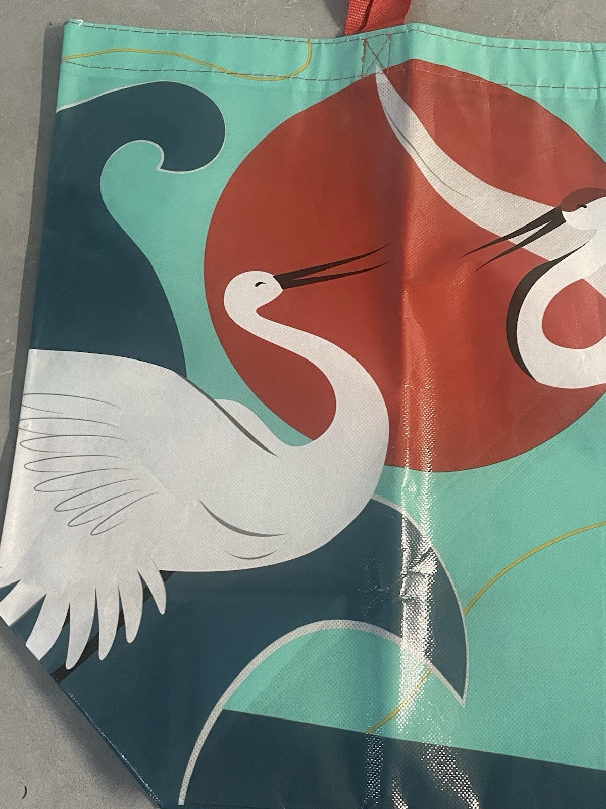 ROSS Dress For Less Reusable Shopping Bag Large Tote Whooping Crane & Egret New