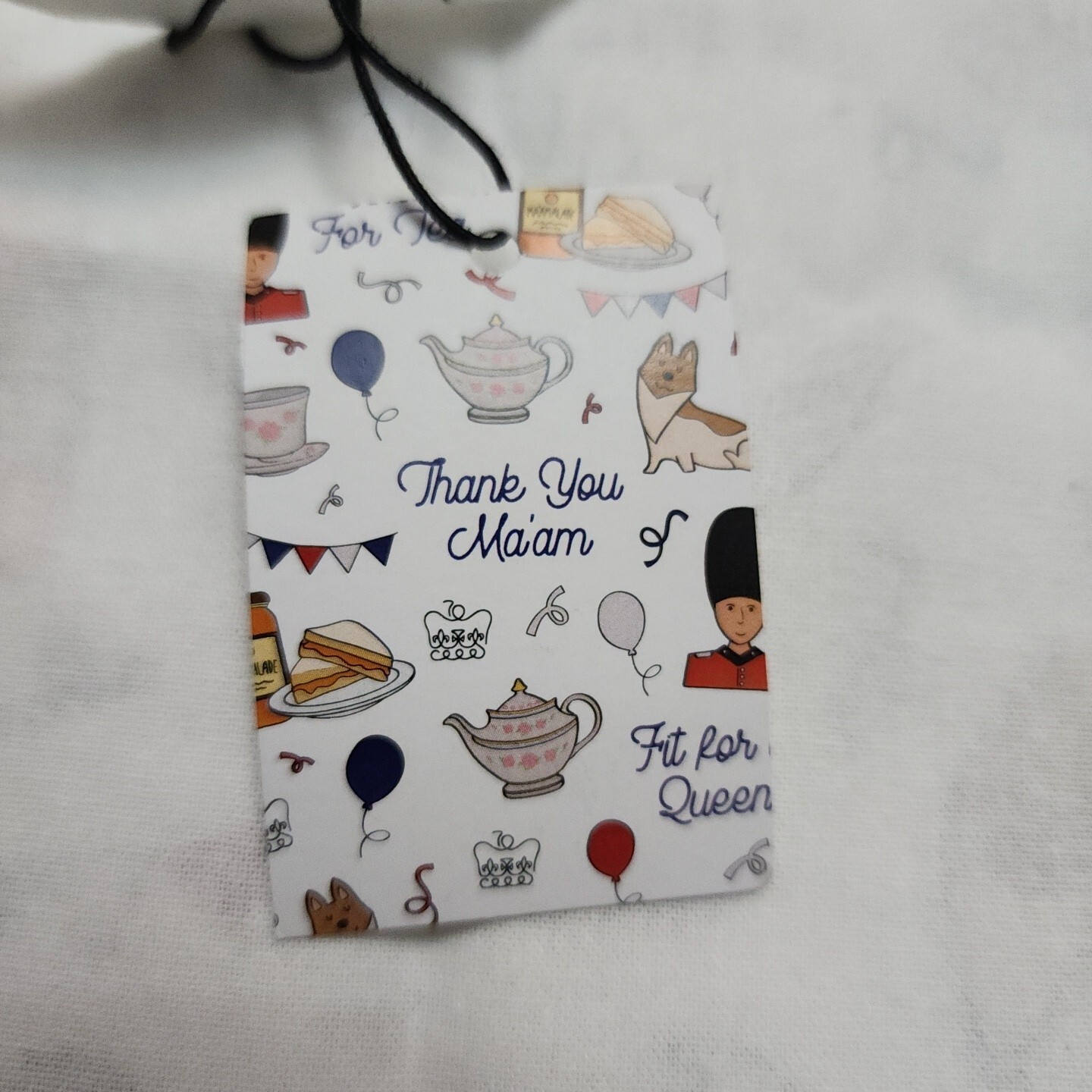 Royal Collection Trust Thank You Ma’am Corgi Bag Queen Elizabeth 1926 2022 White