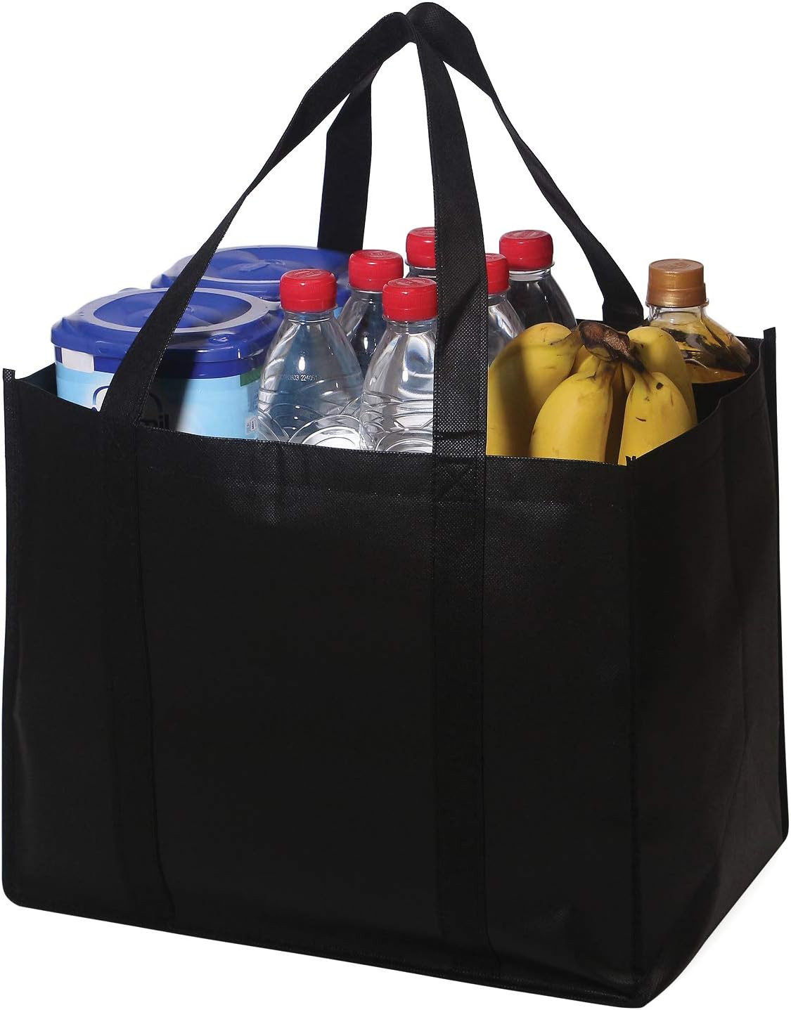 Set of 10 Reusable Grocery Bags Extra Large Foldable Heavy Duty Shopping Tote Pr