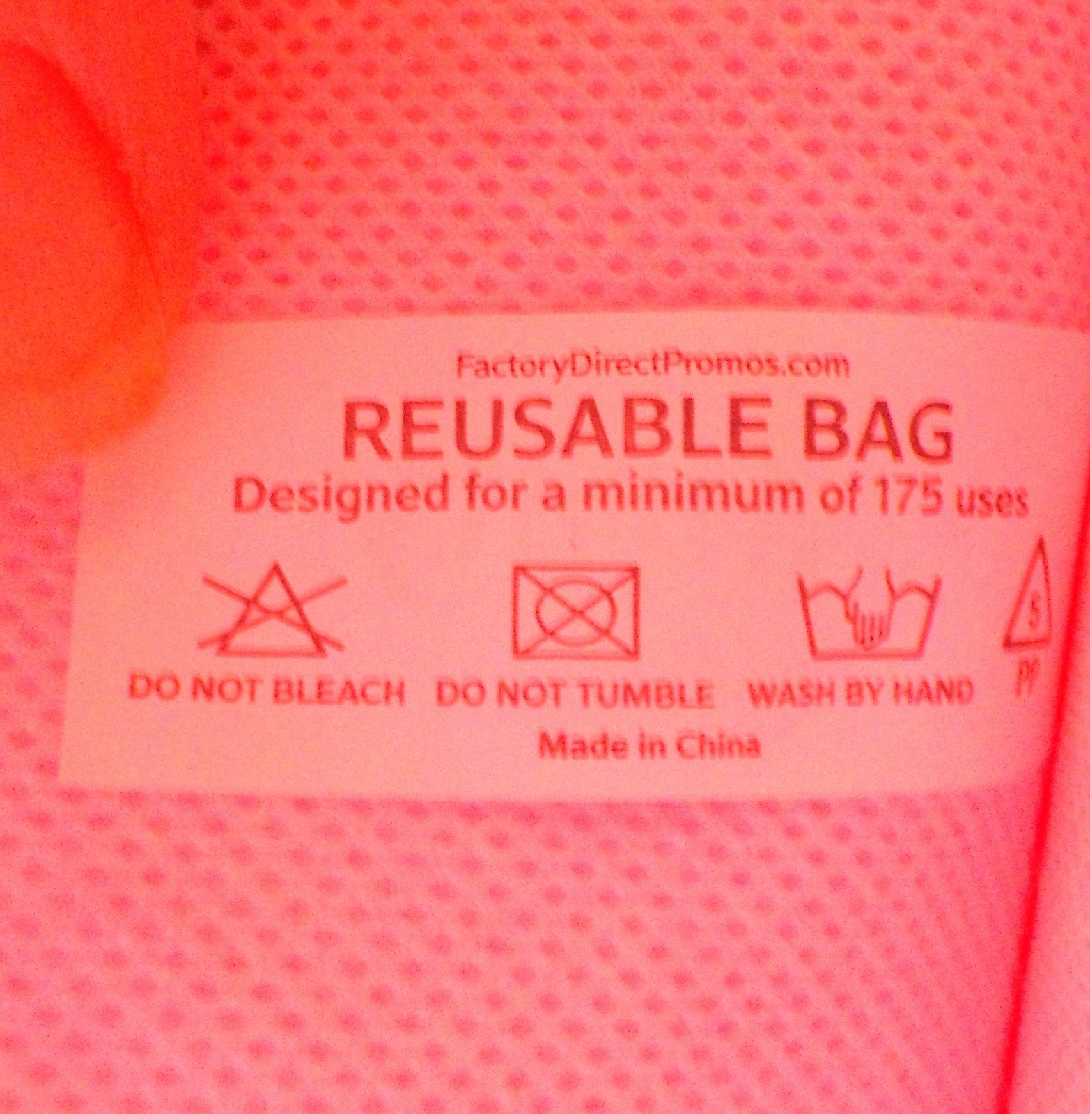 Xfinity Reusable Nylon Logo Tote Bag in Red/Size 12” x 10” x 4.5”