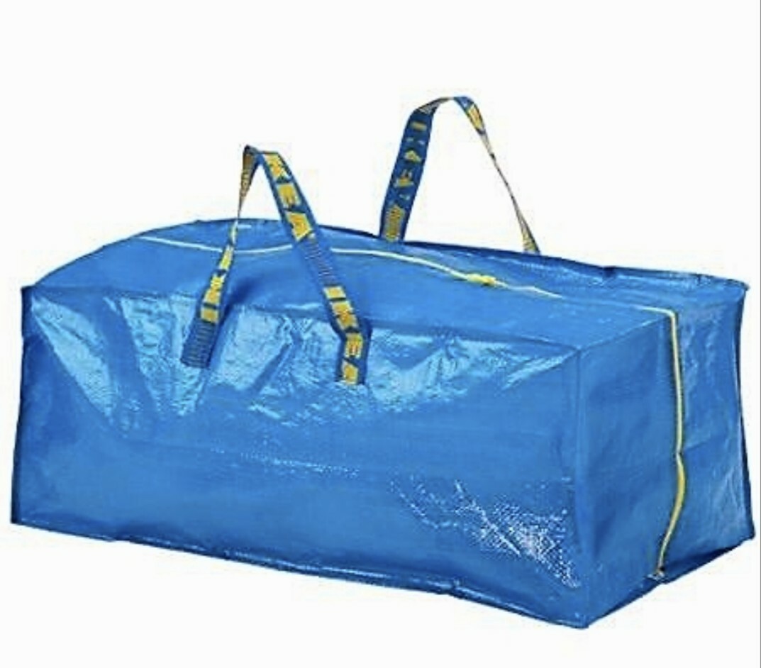 x4 IKEA ORIGINAL FRAKTA CARRIER LAUNDRY / SHOPPING BAG XL @76L @20gallon