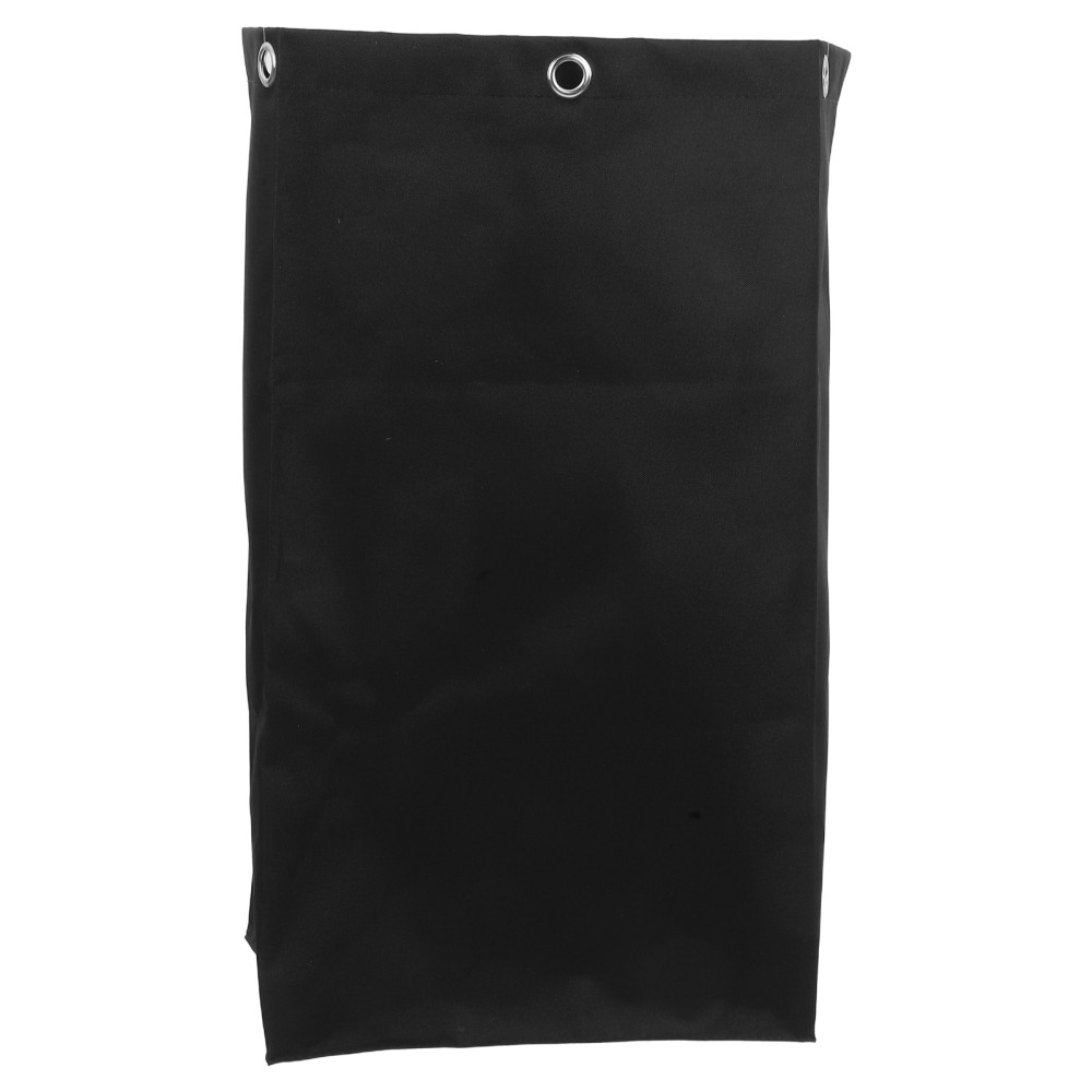 Replacement Cleaning Cart Bag Black Oxford Cloth With Reinforced Metal