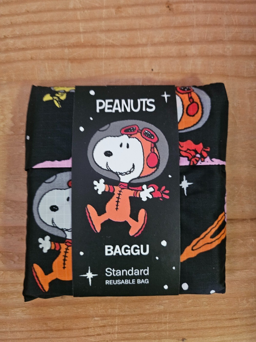 BAGGU x PEANUTS Standard Reusable Bag Space Snoopy Rare New HTF