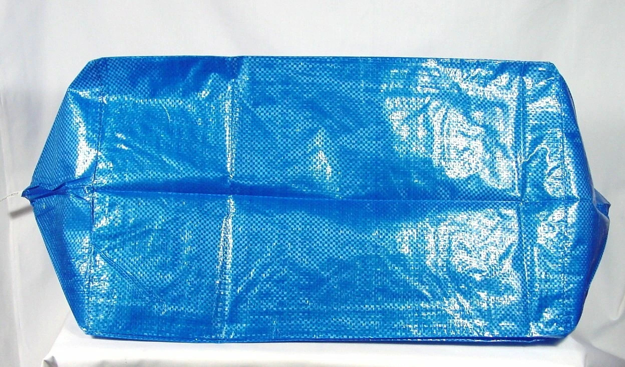 10x IKEA LARGE BLUE BAG Shopping Grocery Laundry Storage Tote Bags Strong FRAKTA