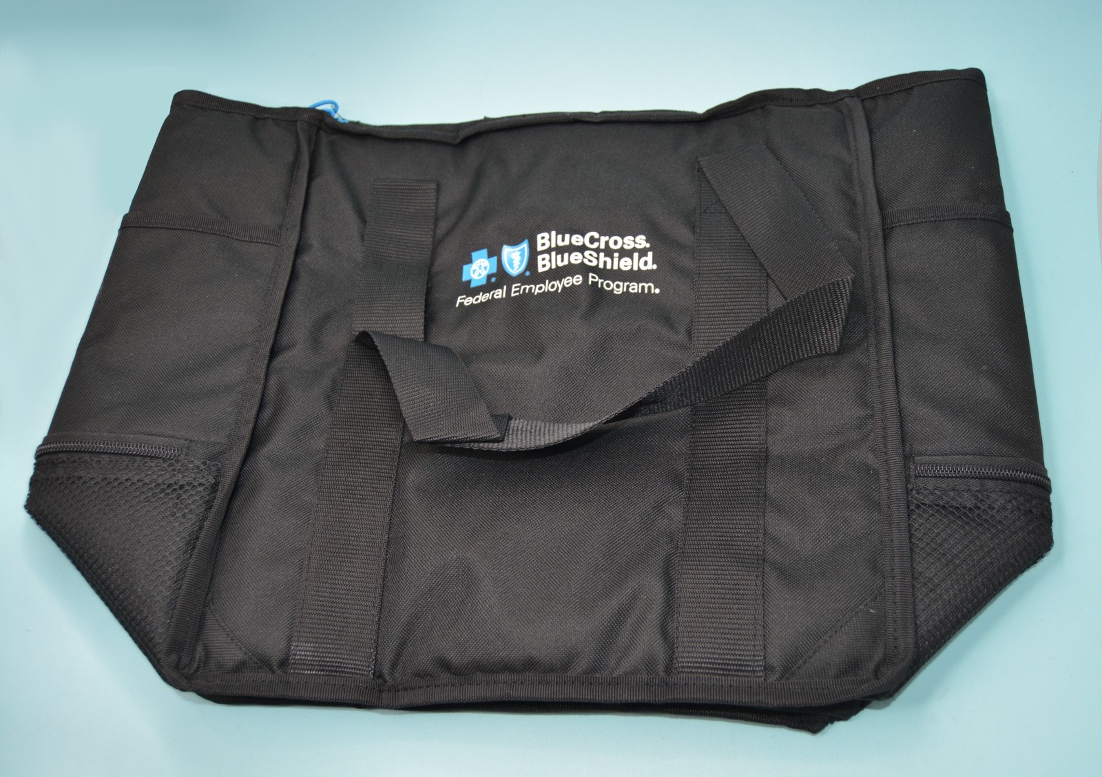 BCBS NEW Black INSULATED COOLER REUSABLE GROCERY TOTE BAG XL