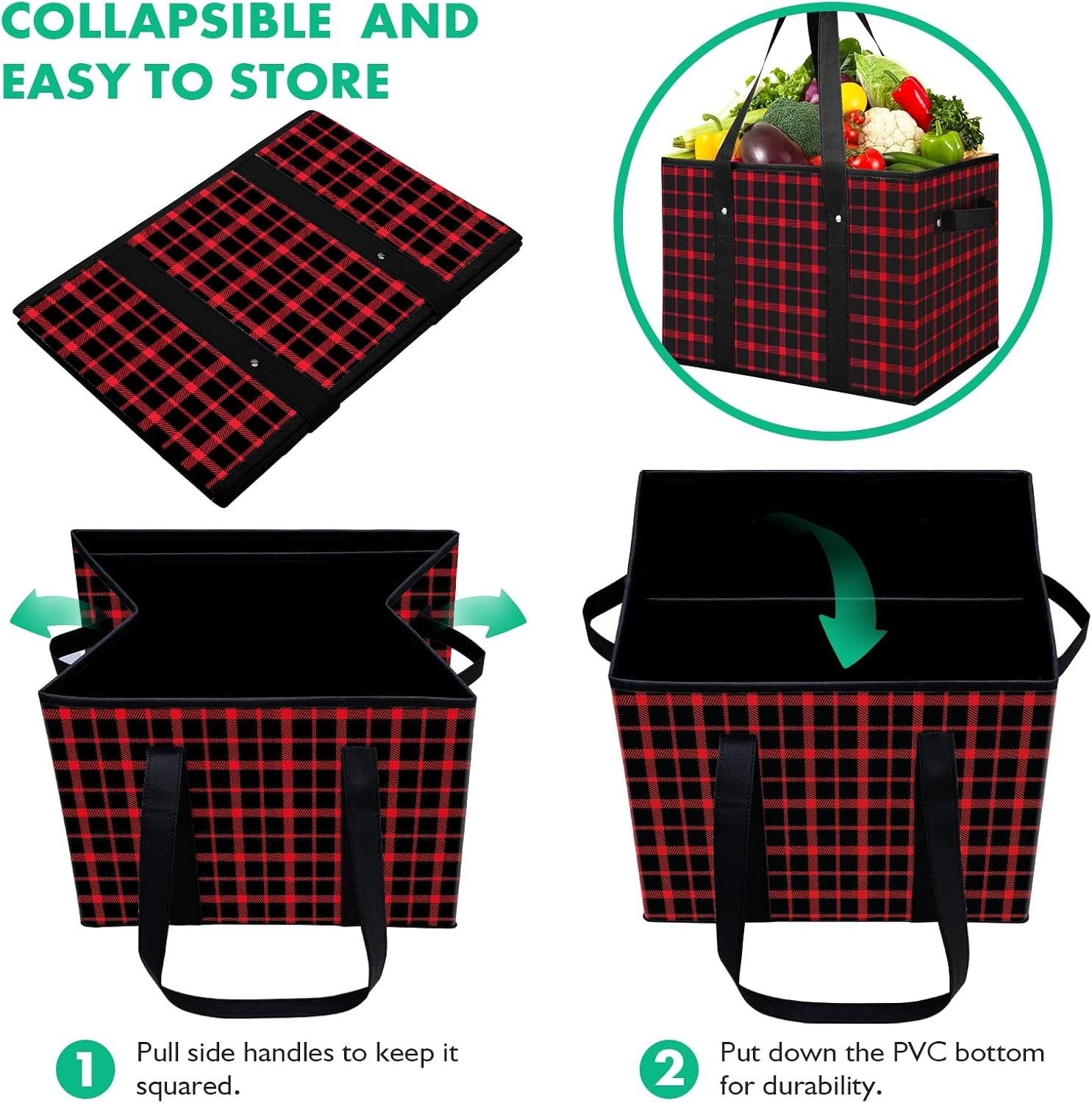 Multi-Purpose Shopping Bags – Collapsible & Water Resistant