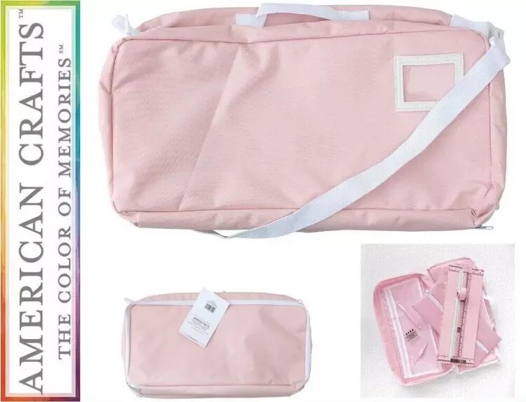 AMERICAN CRAFTS – PINK CRAFT TOTE – 7 X 17 X 5