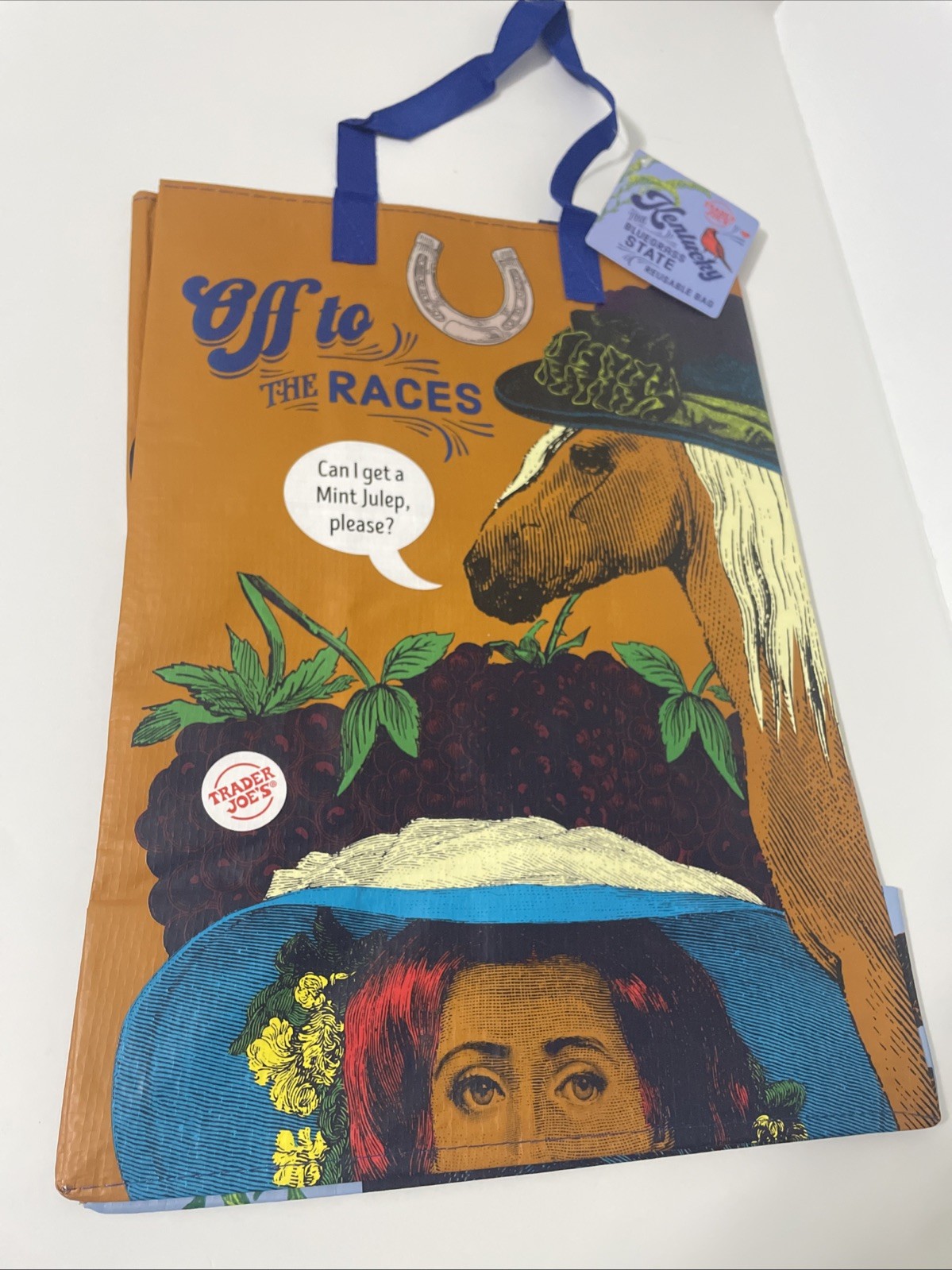 Trader Joe’s State bag Kentucky Reusable Grocery Bag NWT