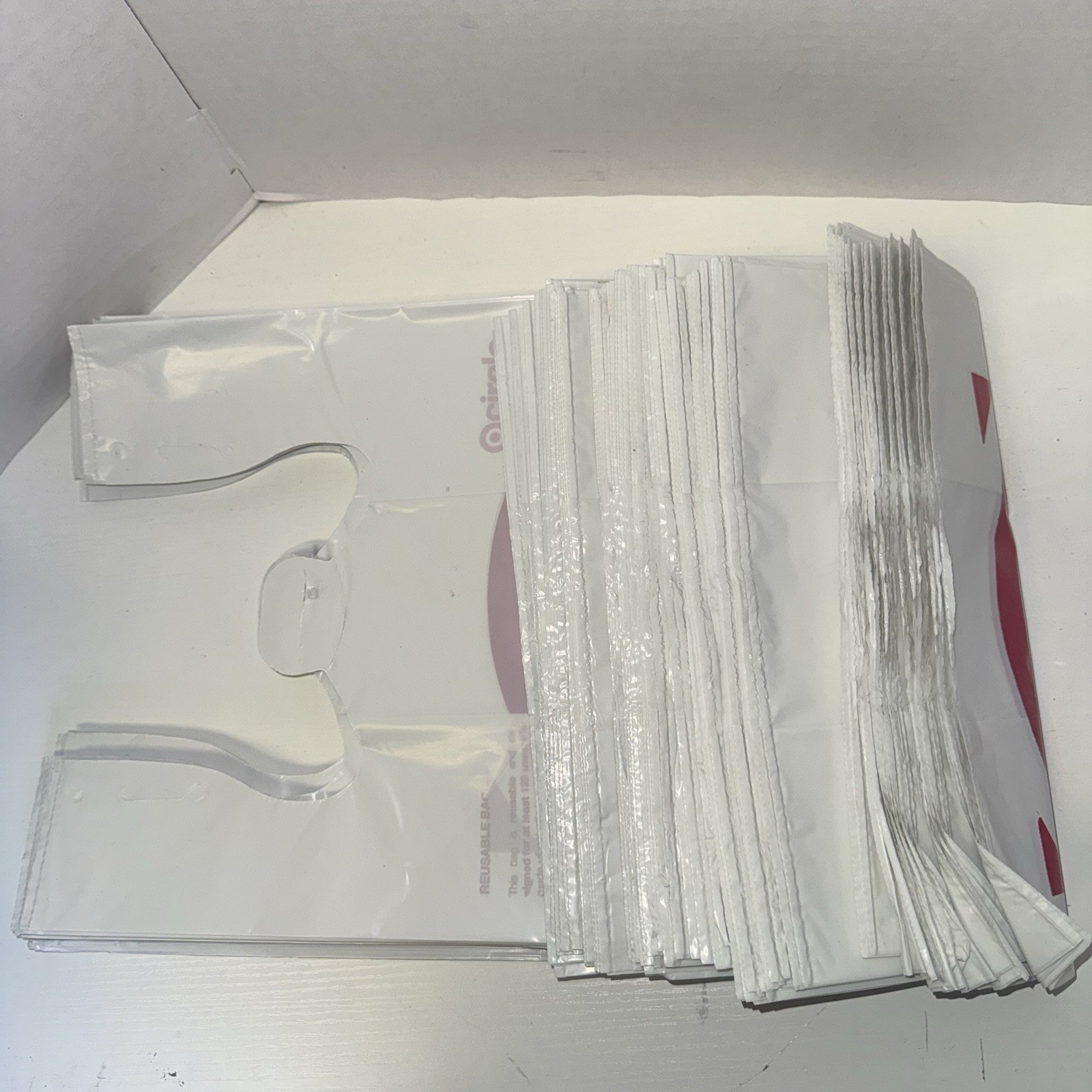 Target Plastic Grocery Bags New Folded Art Crafts Trash Bag 100 Count
