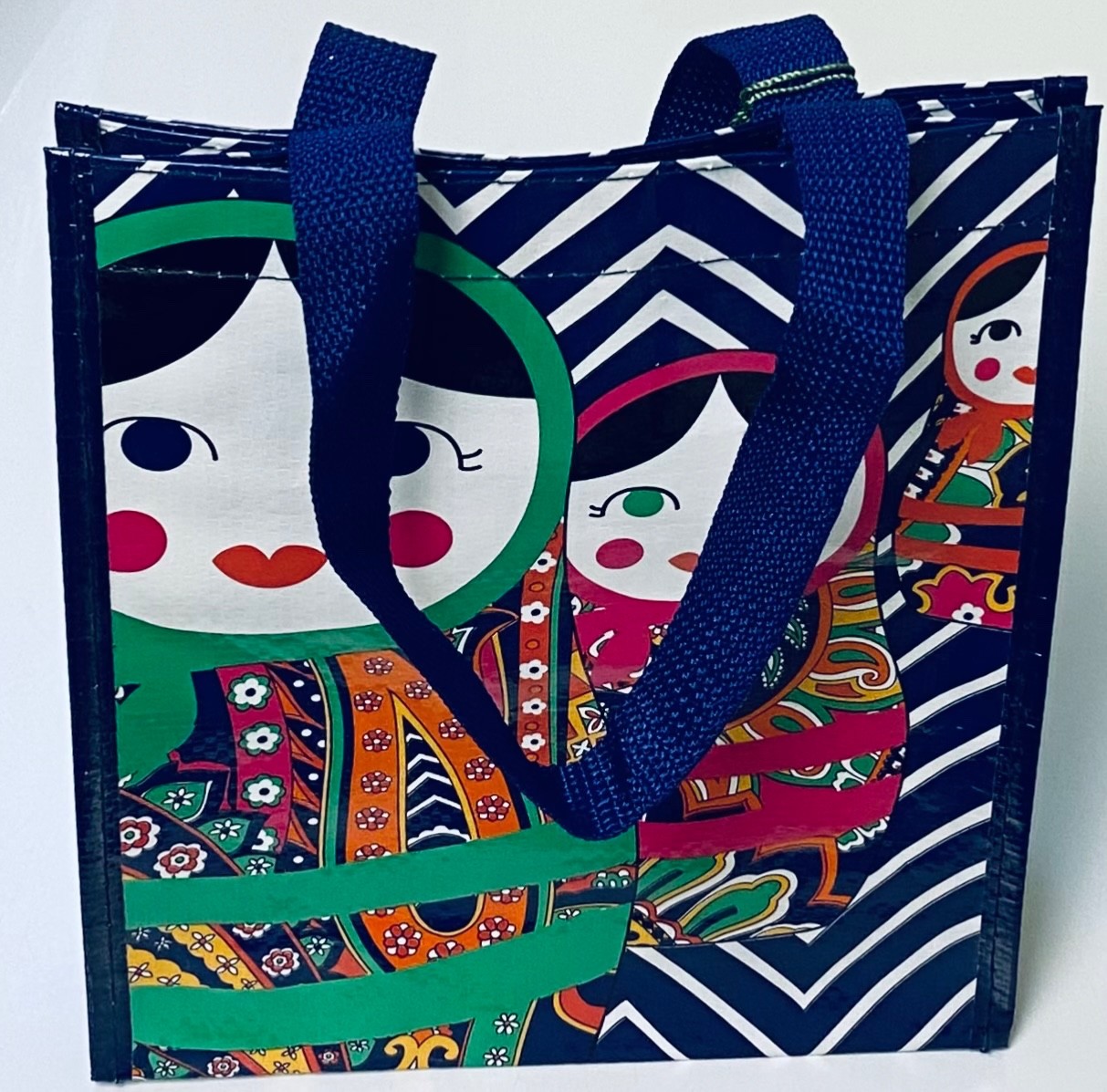 Vera Bradley Venetian Paisley Russian Doll Small Market Tote Reusable Bag Rare