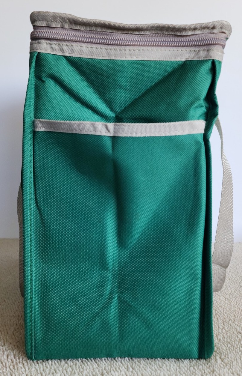 X3 WHOLE FOODS MARKET Insulated Reusable Cooler Green Grocery Shopping Bag New!