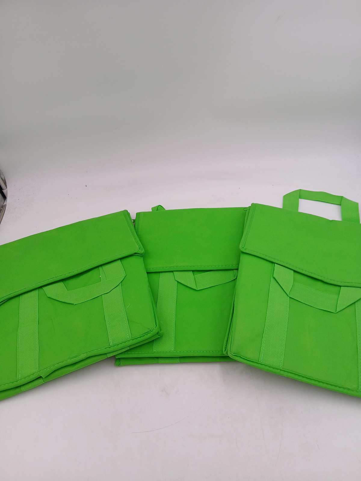 Lot 3 Bamko Insulated Food Grocery Shopping Delivery Bag Green 14″ x 12.5″ x 8″